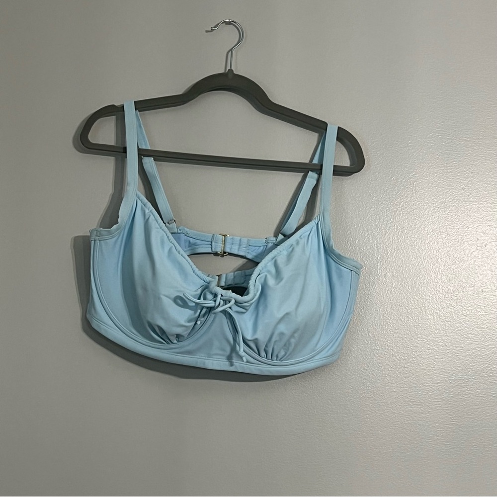Light Blue Women's Swim Top